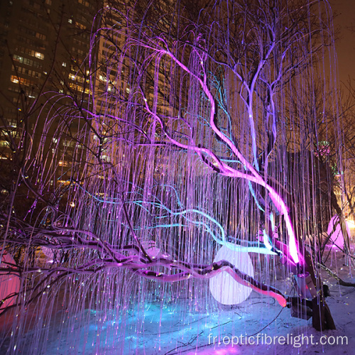 lumières à fibre optique pour arbre de noël